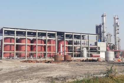 Fabrication, Erection/Installation of Equipment, Tanks, Structure, Piping and allied mechanical works for Distillery Plant of capacity 125,000 Liters/day. For Ramzan Sugar Mills. Limited.